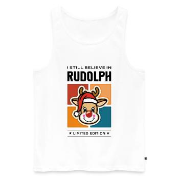 Rudolph - Débardeur bio Premium Homme - blanc - Devant - Michal (187cm)