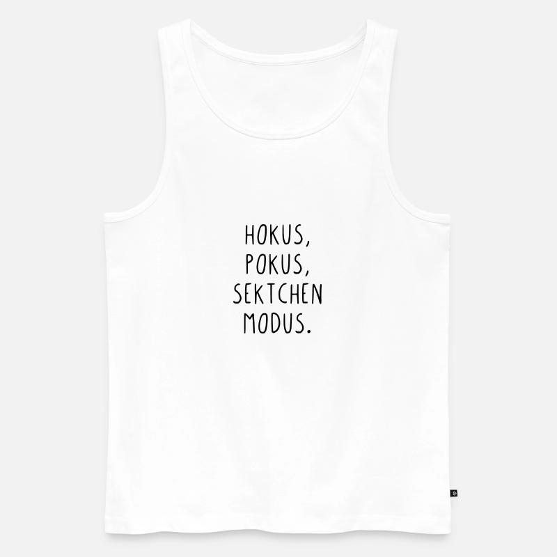 Hokus pokus sektchen modus - Männer Premium Bio Tank Top - Weiß