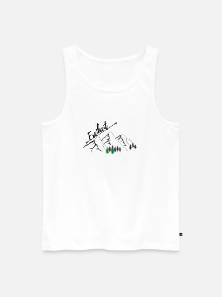 freiheit - Männer Premium Bio Tank Top - Weiß