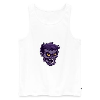 Zombie Halloween Creepy - Men's Premium Organic Tank Top - white - Front - Michal (187cm)