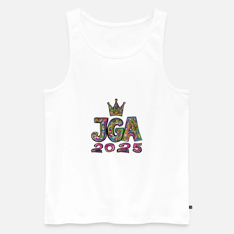 Jga 2025 Junggesellenabschied - Männer Premium Bio Tank Top - Weiß