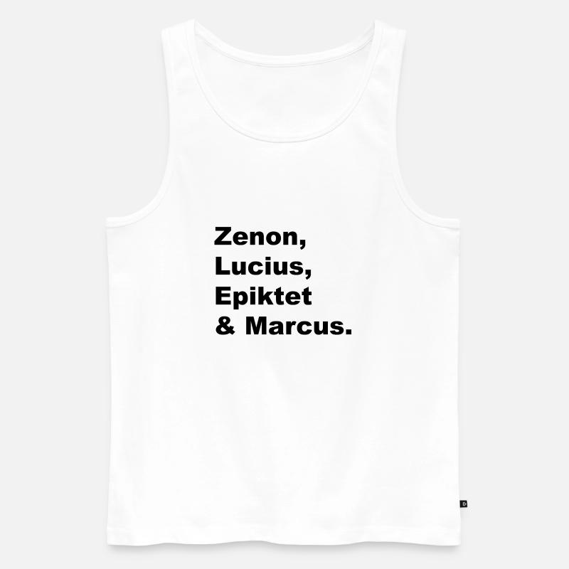 Coaching since 333 b.c. - Männer Premium Bio Tank Top - Weiß