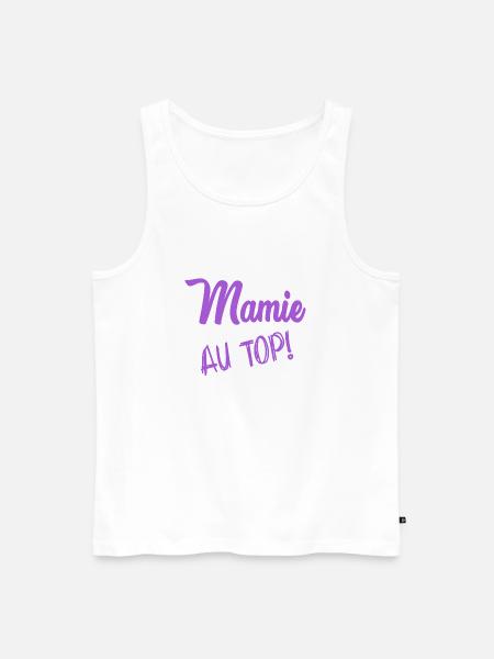 MOM. GRANNY - Men's Premium Organic Tank Top - white