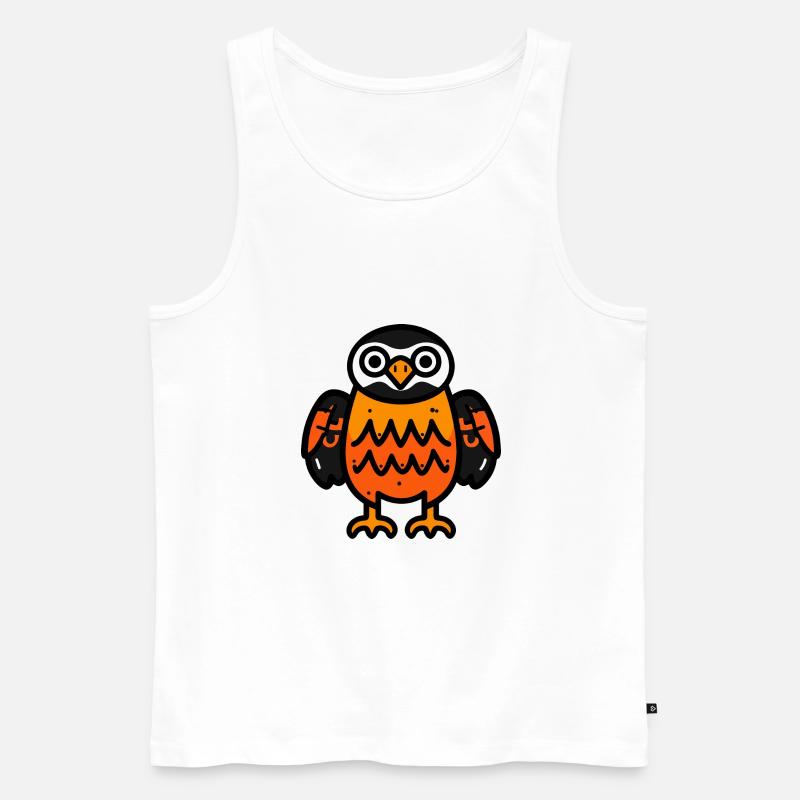 Adler Halloween Comic - Männer Premium Bio Tank Top - Weiß