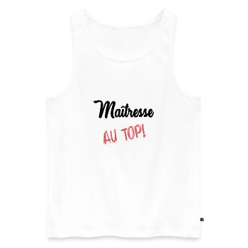 GELIEBTE - Männer Premium Bio Tank Top - Weiß - Vorne - Michal (187cm)