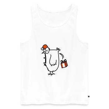 christmas chick christmas chicken - Men's Premium Organic Tank Top - white - Front - Michal (187cm)