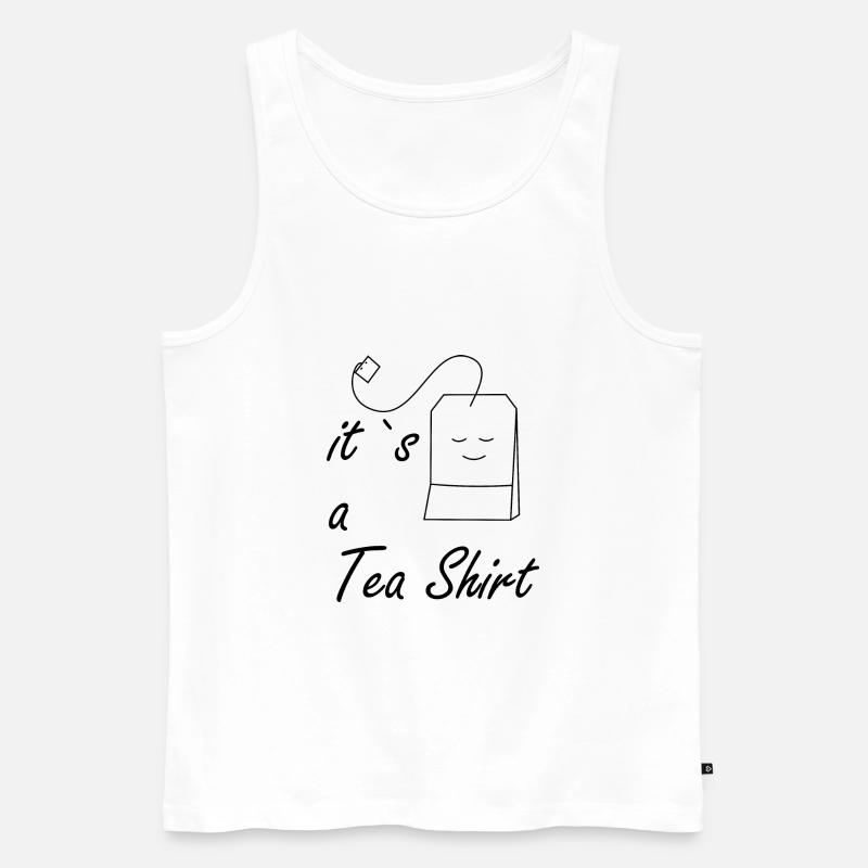 Its a Tea Shirt - Männer Premium Bio Tank Top - Weiß