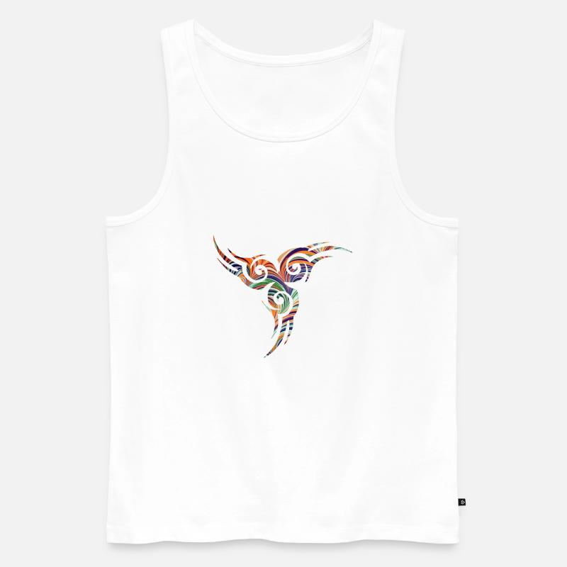Celtic stmbol 17 e 7 - Men's Premium Organic Tank Top - white