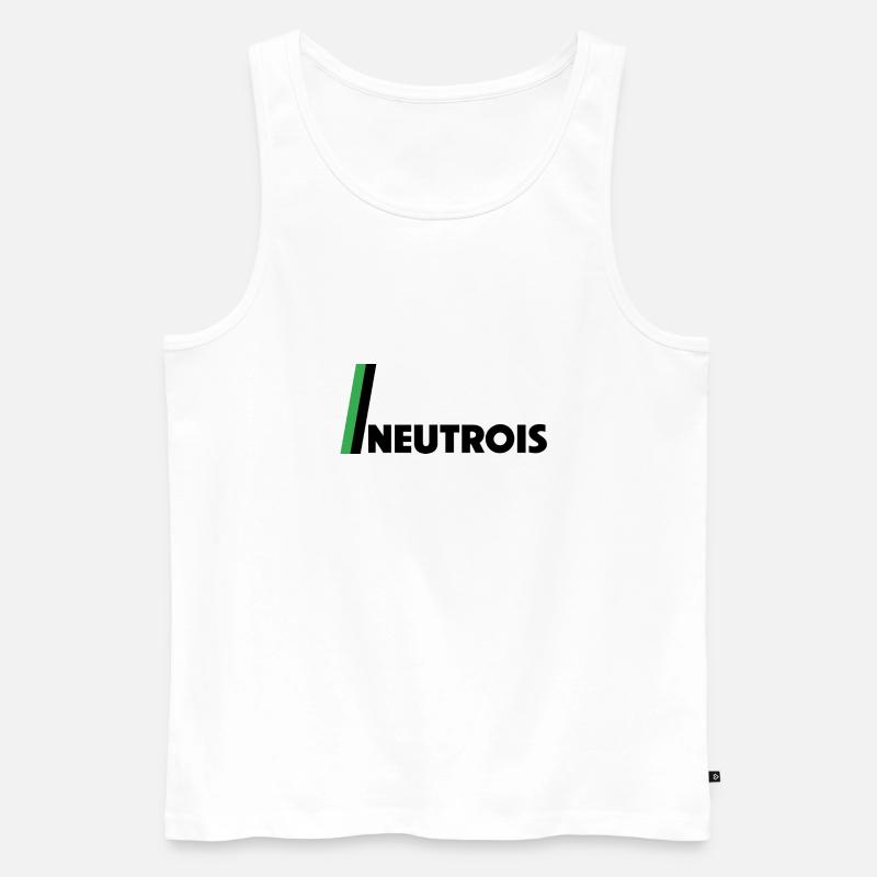 Neutrois Flagge - Männer Premium Bio Tank Top - Weiß