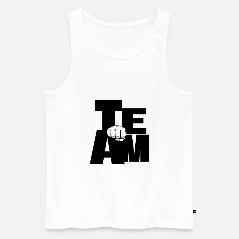 Dein Team - Männer Premium Bio Tank Top - Weiß