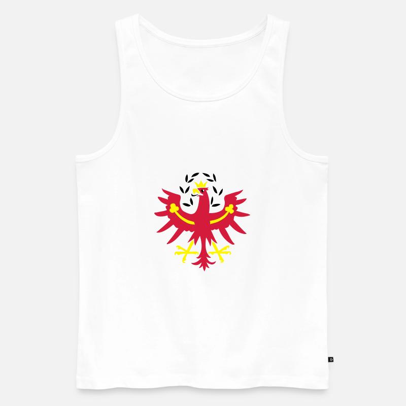 Tiroler Adler - Männer Premium Bio Tank Top - Weiß