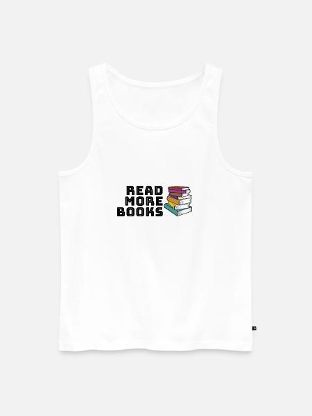 Read more books - Men's Premium Organic Tank Top - white