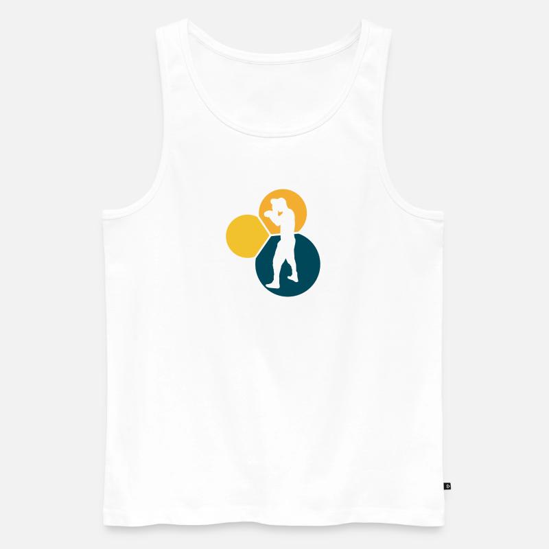Boxer Jab - Männer Premium Bio Tank Top - Weiß