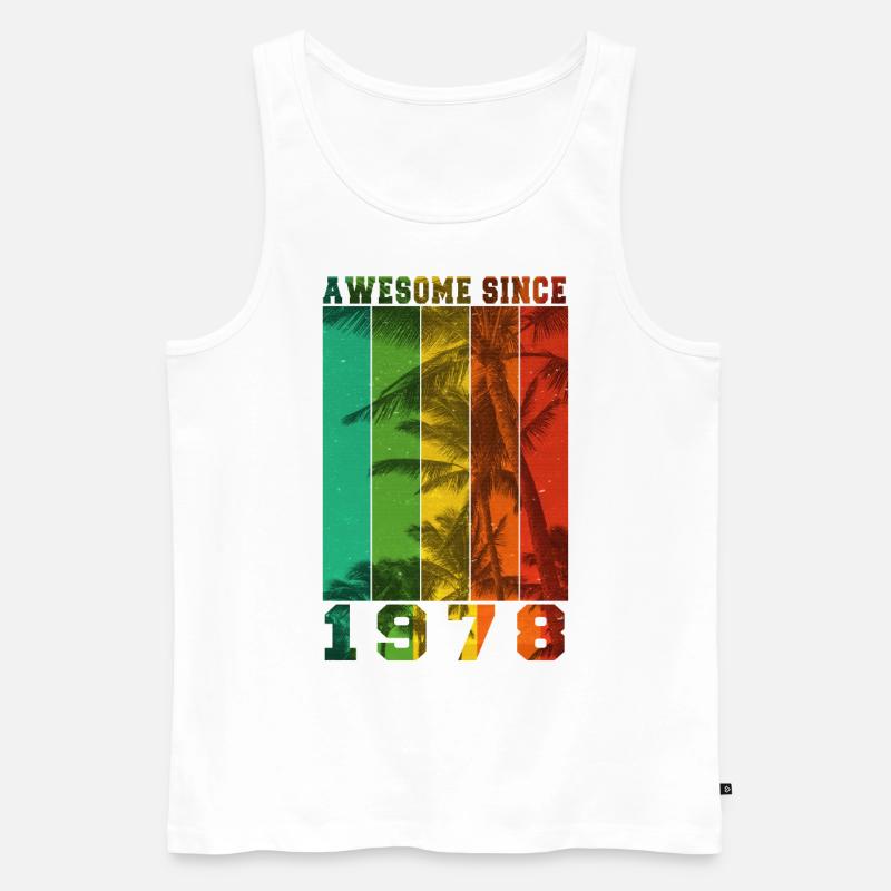Großartig seit 1978 - Männer Premium Bio Tank Top - Weiß
