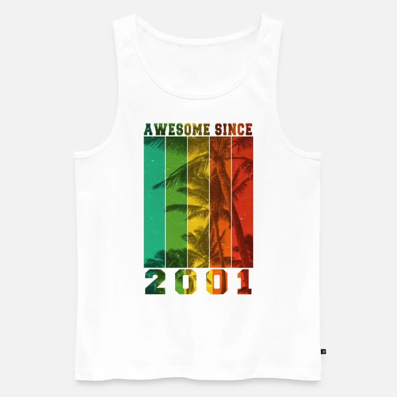 Großartig seit 2001 - Männer Premium Bio Tank Top - Weiß