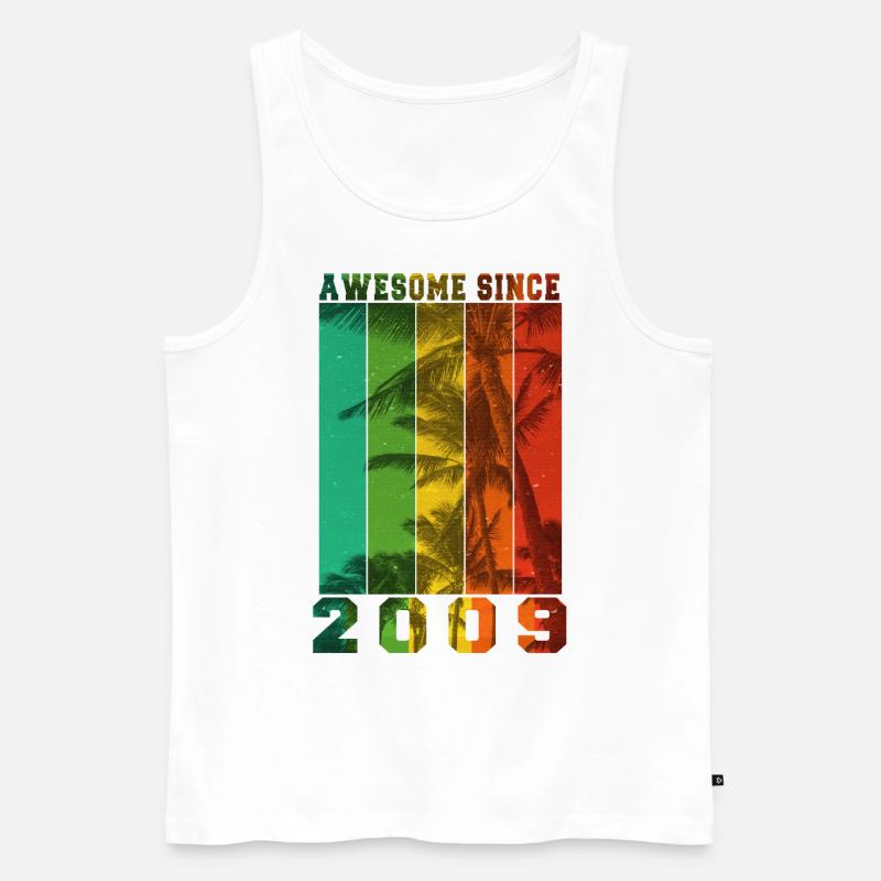 Großartig seit 2009 - Männer Premium Bio Tank Top - Weiß