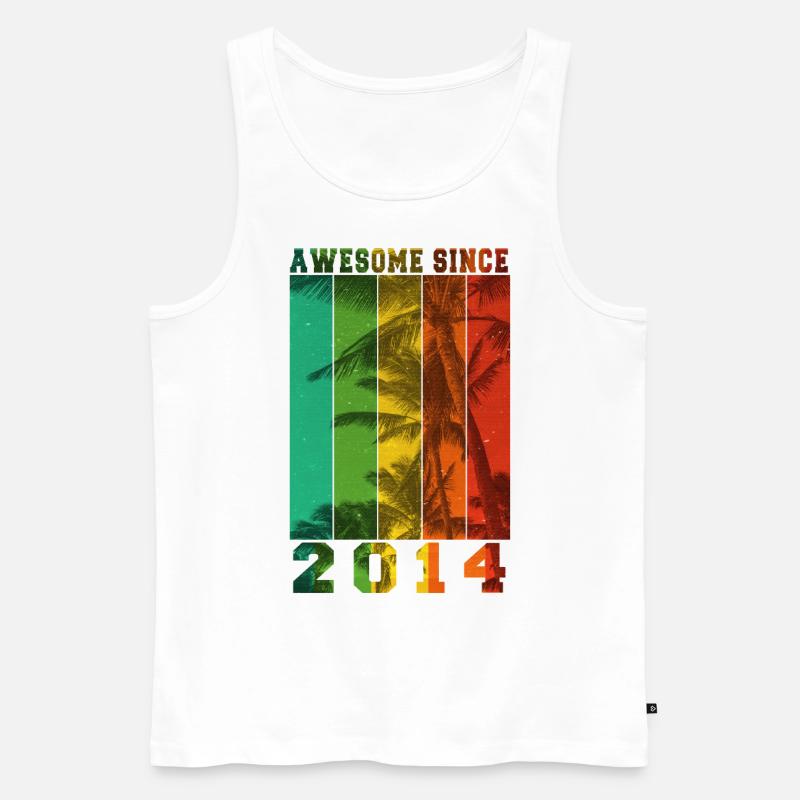 Großartig seit 2014 - Männer Premium Bio Tank Top - Weiß