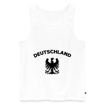 Fan von Deutschland - Männer Premium Bio Tank Top - Weiß - Vorne - Michal (187cm)