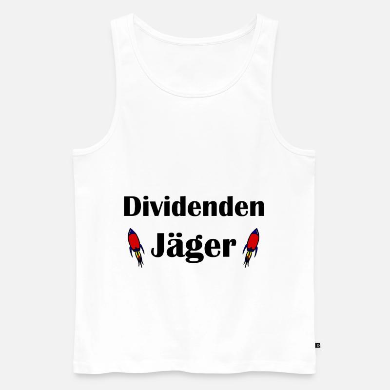Der Dividendenjäger - Männer Premium Bio Tank Top - Weiß
