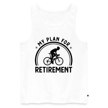 My Plan for Retirement 1 - - Men's Premium Organic Tank Top - white - Front - Michal (187cm)
