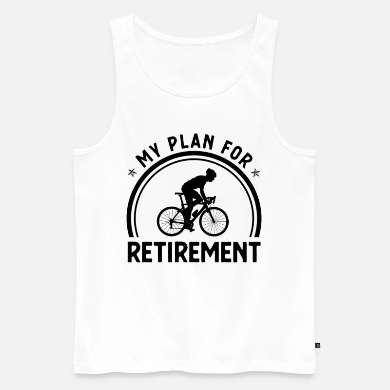 Mon plan de retraite 1 - - Débardeur bio Premium Homme - blanc