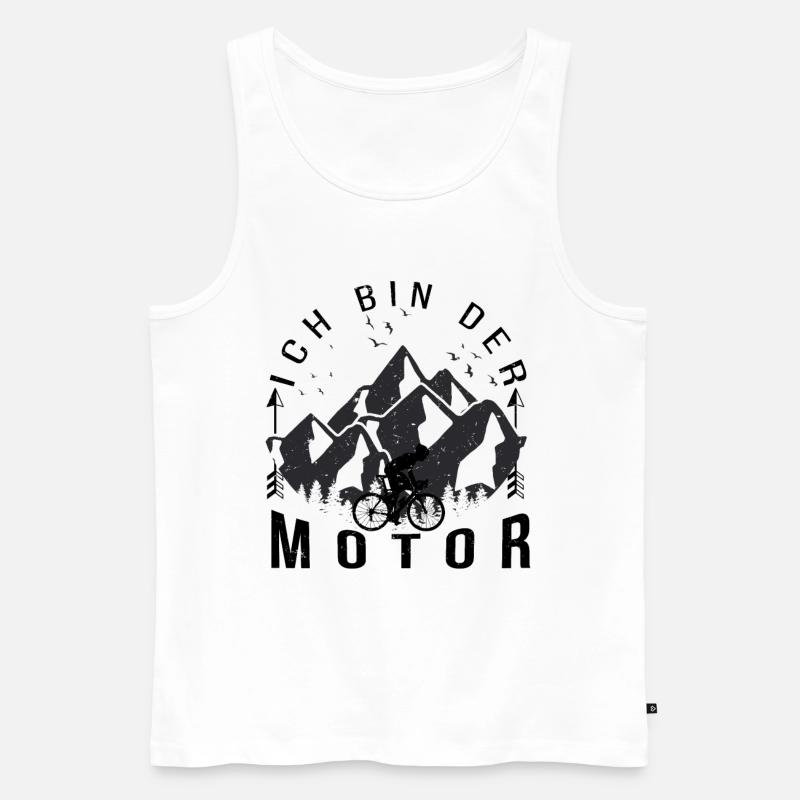 Ich bin der Motor - - Männer Premium Bio Tank Top - Weiß