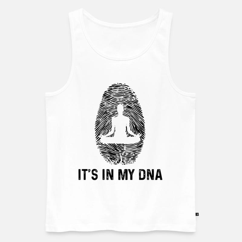 C’est dans mon ADN - - Débardeur bio Premium Homme - blanc