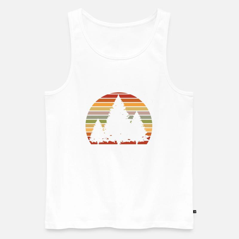 Tree Climbing - Männer Premium Bio Tank Top - Weiß