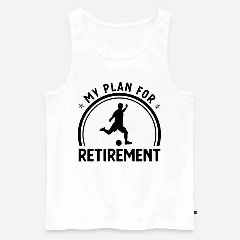Mon plan de retraite 1 - - Débardeur bio Premium Homme - blanc