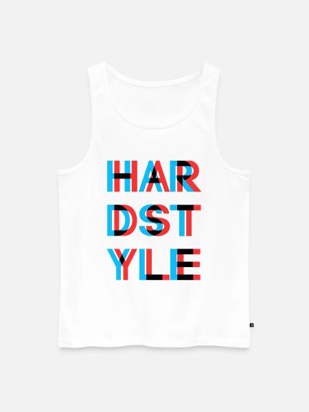 Hardstyle - Rawstyle - Hardstyler Gift merch - Men's Premium Organic Tank Top - white