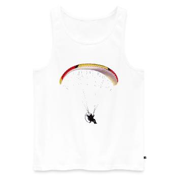 Paramotor - Débardeur bio Premium Homme - blanc - Devant - AI Model Male 178 light (178cm)