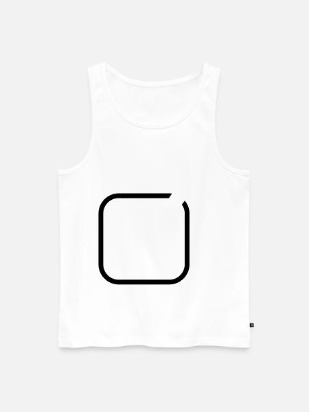 hook symbol - Men's Premium Organic Tank Top - white