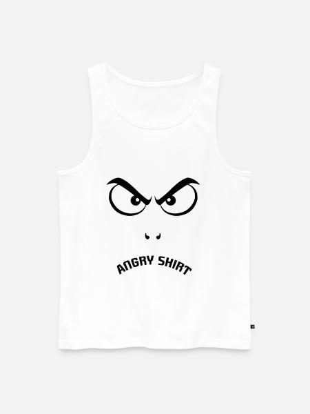 evil eye - Men's Premium Organic Tank Top - white