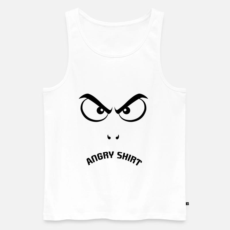 evil eye - Men's Premium Organic Tank Top - white