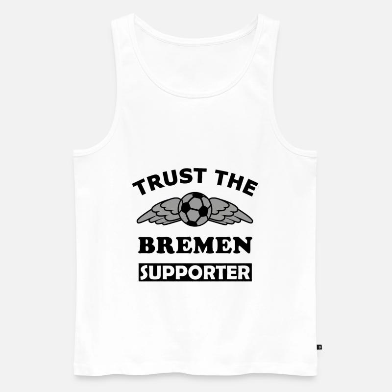 Der Bremen Unterstützer - Männer Premium Bio Tank Top - Weiß