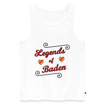 Les légendes du Badnerland - Débardeur bio Premium Homme - blanc - Devant - Michal (187cm)