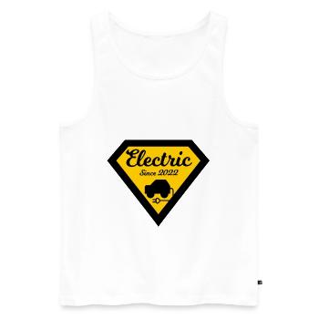 Véhicules électriques - Débardeur bio Premium Homme - blanc - Devant - Michal (187cm)