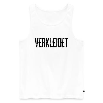 Verkleidet Kostüm Halloween Fasching Karneval Fun - Männer Premium Bio Tank Top - Weiß - Vorne - Michal (187cm)
