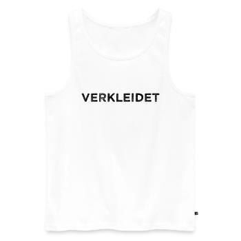 Verkleidet Kostüm Halloween Fasching Karneval Fun - Männer Premium Bio Tank Top - Weiß - Vorne - Michal (187cm)