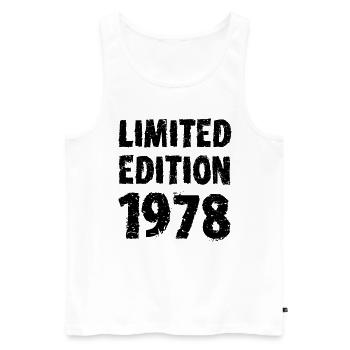 1978 édition limitée cadeau d’anniversaire femme mari - Débardeur bio Premium Homme - blanc - Devant - Michal (187cm)