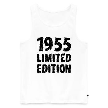 1955 Limited Edition Birthday Gift Wife Husband - Men's Premium Organic Tank Top - white - Front - Michal (187cm)