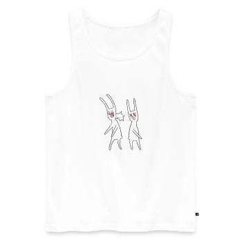 Pen and Paper Für RPG Gaming Vater - Männer Premium Bio Tank Top - Weiß - Vorne - AI Model Male 178 light (178cm)