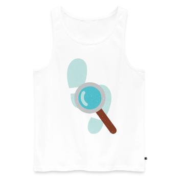 Detective Loupe Private Detective Expert Graphic - Men's Premium Organic Tank Top - white - Front - AI Model Male 178 light (178cm)