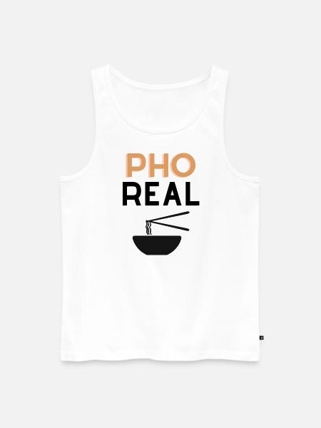 Pho Real? - Männer Premium Bio Tank Top - Weiß
