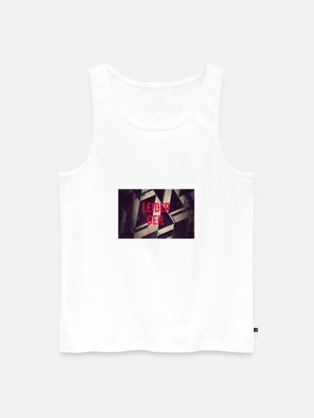 Leider geil - Männer Premium Bio Tank Top - Weiß