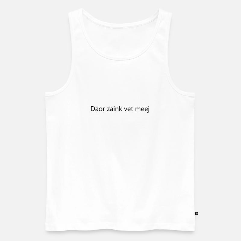 Fett - Männer Premium Bio Tank Top - Weiß