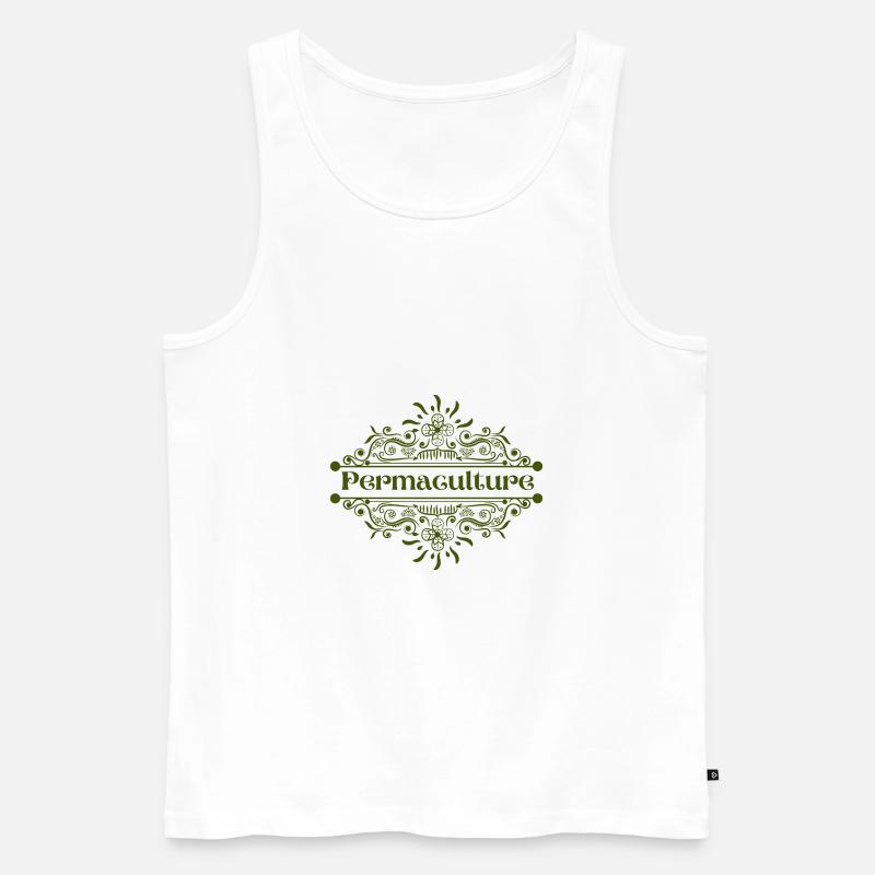 Permakultur - Männer Premium Bio Tank Top - Weiß
