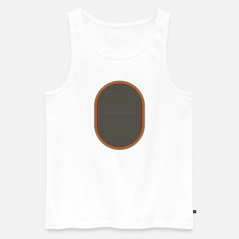 Hintergrund - Männer Premium Bio Tank Top - Weiß