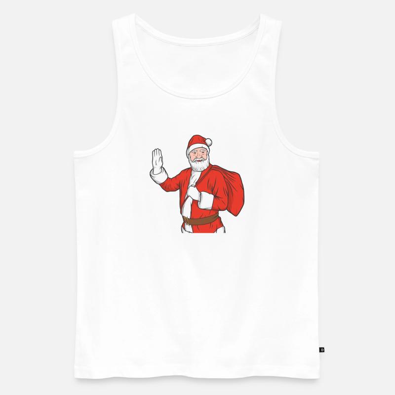 Weihnachtsmann - Männer Premium Bio Tank Top - Weiß
