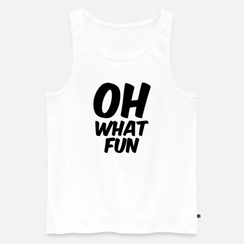 Oh what fun - Männer Premium Bio Tank Top - Weiß